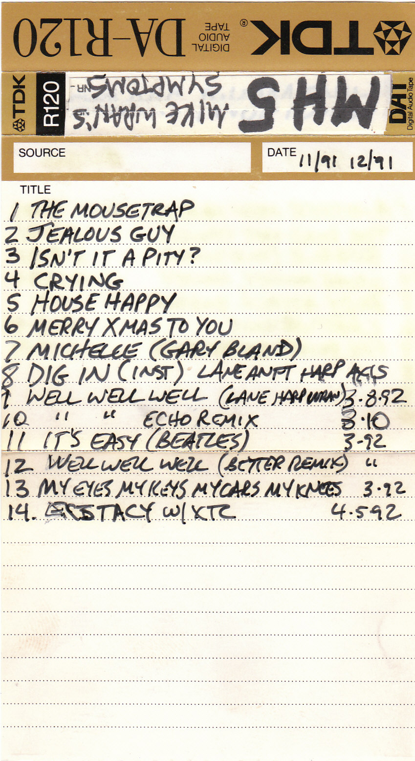 Mark Harp presents MIKE WRAN'S SYMPTOMS